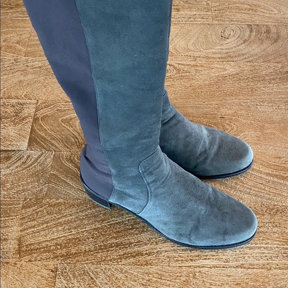 Stuart Weitzman OKB reserve 5050 boots, slate gray - Picture 5 of 11